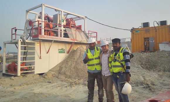 180m³ Slurry Separation Plant  for project of tunneling in Qatar